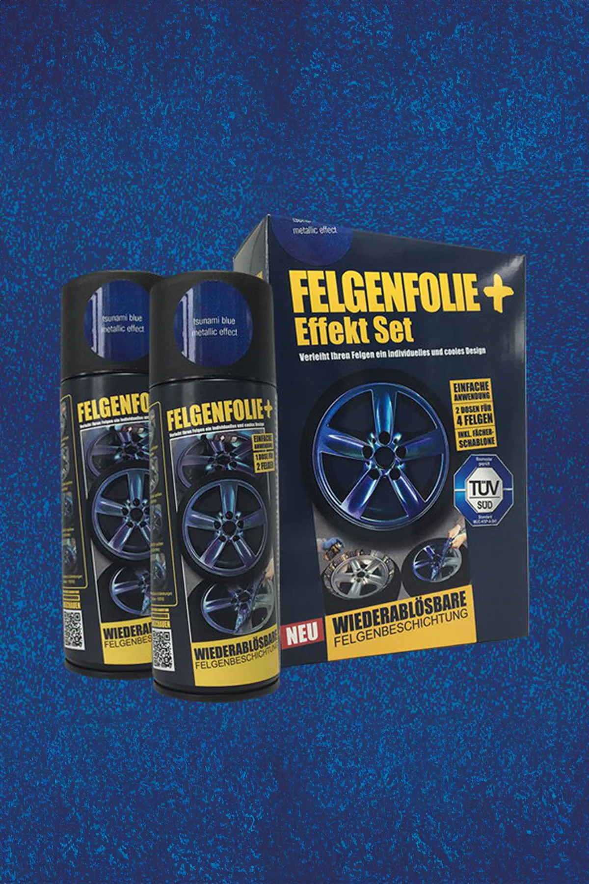 Jant Folyo - Efekt Set - 2x 400 ml - Tsunami Blue Metallic Effect